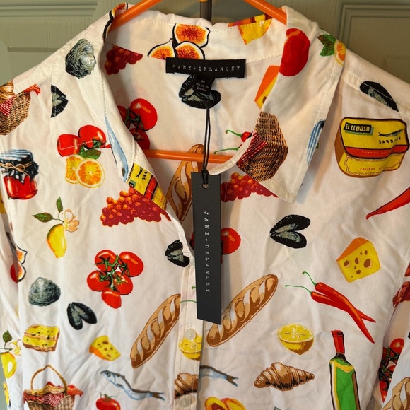 NWT Jane & Delancey Foodie Button Down - Picture 3 of 4